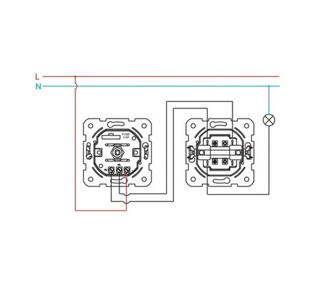 Dimmer (Wissel) RL 500W 90561040 Carmen Wit 