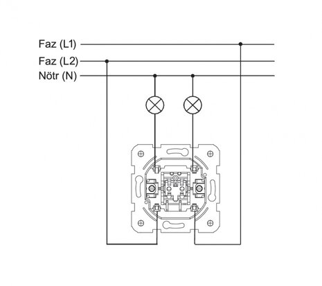 Serieschakelaar 90960044 Karre Wit 