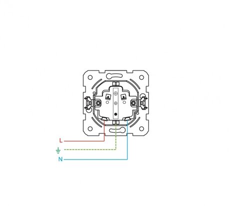 WCD enkel met RA 90960008 Karre Wit 