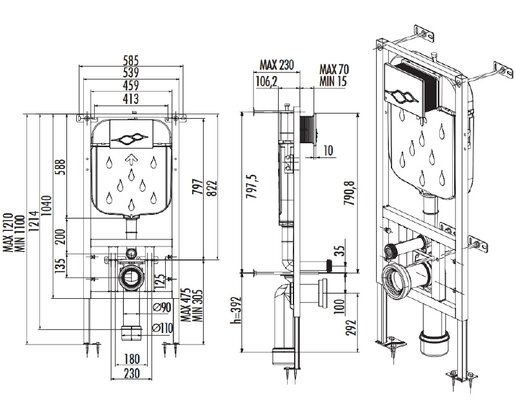 Creavit Inbouwreservoir Duofix GR5003