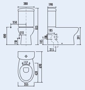 Creavit MR3641 Bidet Duoblok (AO)