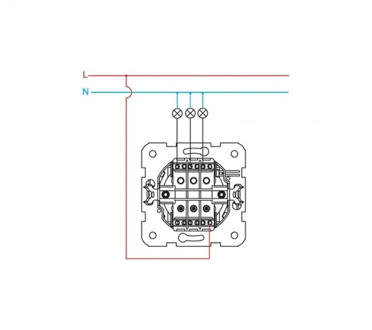 Serieschakelaar 3-line 90960068 Karre Wit 