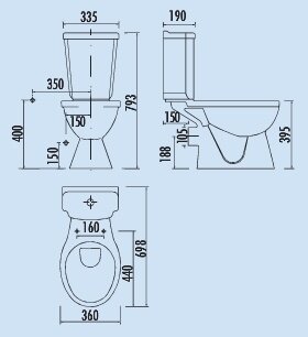 Creavit YG3142 Bidet Duoblok (PK)