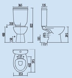 Creavit SD3142 Bidet Duoblok (PK)